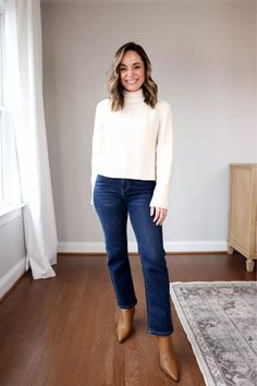 We. Cannot. Keep. These. In. Stock. 

Our Stretch High Rise Straight Jeans were a recent add to our rotation and are quickly becoming a cult fave, thanks to their classic silhouette and premium stretch denim. Always fairly priced at $50. Kick Flare Jeans, Push Ups, Kick Flares, Work Wardrobe, Petite Fashion, Winter Fashion Outfits, Cropped Sweater, Straight Jeans