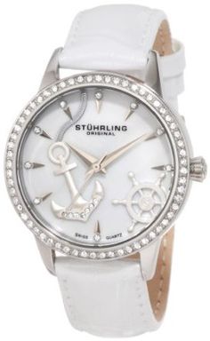 White Watch, Crystal White, Nautical Fashion, Michael Kors Watch, Verona, Swarovski Crystal, Leather Watch, Mother Of Pearl