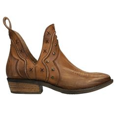 Flaunt your unique, cowgirl style with a gorgeous pair of western boots from Corral. These beautiful booties have both an edgy and feminine look. Perfect for a night out on the town. Size: 6.5.  Color: Brown.  Gender: female.  Age Group: adult. Western Ankle-high Booties With Stacked Heel, Western Style Booties For Rodeo In Fall, Fall Ankle Boot Booties For Rodeo, Ankle-high Boots With Stacked Heel For Rodeo, Western Chelsea Boots With Reinforced Heel, Western Brown Chelsea Boots With Reinforced Heel, Western Style Brown Chelsea Boots With Reinforced Heel, Western Ankle-high Boots With Reinforced Heel, Western Snip Toe Booties For Fall