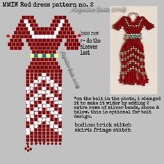 an image of a dress made out of beads