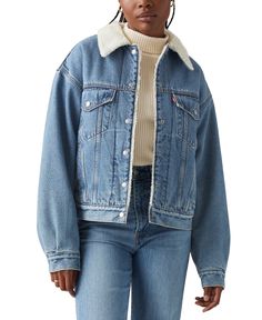 in stock Comfy Jackets, Sherpa Lined Denim Jacket, Pants Shirt Men, 90s Denim, Under Pants, Levis Women, Tall Jeans, Sneaker Dress Shoes, Trucker Jacket