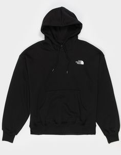 The North Face Evolution Vintage Hoodie. Logo Embroidery On Left Chest. Drawstring Hood. Cuffed Long Sleeves And Hem. Front Pouch Pocket. Fleece Lining. 73% Cotton, 27% Polyester. Rib: 98% Cotton, 2% Elastane. Machine Wash. Imported. Black Fleece Hoodie With Drawstring, Black The North Face Hoodie For Streetwear, Fleece Hoodie With Drawstring And Crew Neck, Winter Fleece Sweatshirt With Drawstring, The North Face Black Hooded Hoodie, Black The North Face Sweatshirt For Fall, Streetwear Fleece Top With Drawstring, Sporty Black The North Face Sweatshirt, Casual Black The North Face Hoodie