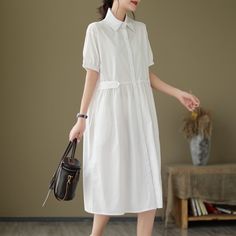 44 Green And Khaki, Khaki Green, Dress First, Summer Style, Summer Casual, Season Summer, A Line Dress, Casual Women, White And Black