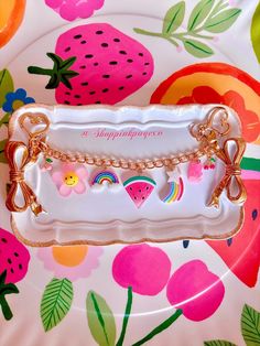 the perfect pink SUMMER purse chain, it comes with 7 beautiful unique summer loving charms. You will absolutely love this purse chain it is very fun, pretty & cheerful. This purse chain is very trendy & will dress up any  hand bag.   Measurements.  8" Follow my shop to be notified of new releases & exclusive discounts.  Have a blessed day. Trendy Pink Bag Charm For Gift, Cute Pink Bag Charm For Gift, Summer Purse, Summer Purses, Summer Loving, Bag Measurements, Palm Desert, Zipper Charms, Blessed Day