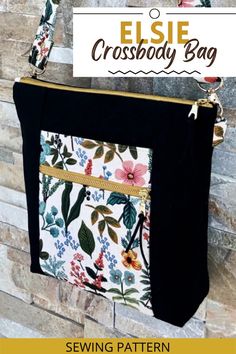 an easy cross body bag sewing pattern