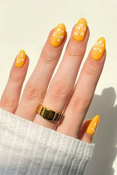 Yellow May Nails