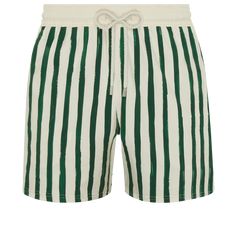 The new collaboration captures the essence of St. Tropez's rich history through the unique lens of Highsnobiety. By merging the distinctive aesthetics of both brands, this partnership brings together two cultural icons to create a collection that seamlessly combines the past and the present.Shorter length swim trunks with stretch fabricElastic waistband with drawstring and Zamac tips engraved with VilebrequinTwo side pockets and one rear couture pocket with velcro flapTwo back eyeletsSide leg length in size M: 14.5" - slightly shorter than the classic MooreaMen Swim Shorts HS StripesVilebrequin x Highsnobiety limited editionMen Swim Shorts98% recycled polyamide- 2% elastane To take care of your adored Men Stretch Swim Trunks, we advise you to follow our suggestions below:Rinse your swim tr Father And Son Clothing, Men Swim Shorts, Shorts Collection, Boys Swimwear, Family Print, Short T Shirt, Swimming Costume, Swim Brief, Bold Stripes