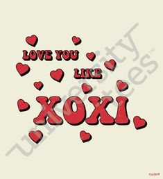 i love you like xoxi sticker