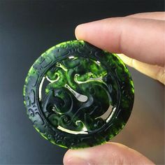 1pc Natural Black Green Jade Pendant Buddhism Dragon Phoenix Good Lucky Amulet | eBay Thai Buddha Statue, Asian Accessories, Wedding Wardrobe, Dragon Phoenix, Talisman Pendant, Costume Necklaces, Green Theme, Carving Ideas, Rose Pendant