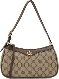 Brown Gucci Bag, Shuffles Cutouts, Gucci Pattern, Luxury Bags Collection, Brown Logo, Gucci Purse, Gucci Outfits, Fancy Bags, Luxury Purses