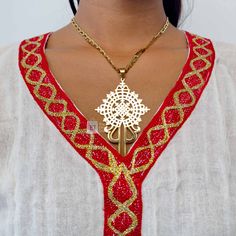 3-Piece Golden Color Traditional Ethiopian Jewelry Ceremonial Habesha Kemis For Eid With Traditional Patterns, Traditional Habesha Kemis For Ceremonies, Traditional Jewelry With Motifs For Navratri, Traditional Habesha Kemis For Ceremonial Festivals, Traditional Habesha Kemis For Eid Ceremonies, Festive Habesha Kemis With Traditional Patterns For Eid, Traditional Habesha Kemis For Ceremonies And Festivals, Traditional Festive Handloom Habesha Kemis, Navratri Themed Motif Jewelry Gift