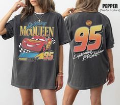 Vintage Lightning Mcqueen Comfort Colors Shirt  Kids Disney Shirt  Disney Cars shirt  Cars Family Vacation Shirt  Cars land shirt Easy 30 day return policy Cars Shirts Disney, Lightning Mcqueen Shirt, Lightning Mcqueen Costume, Disney Outfit Inspo, Cars Family, Kids Disney Shirts, Lighting Mcqueen, Disney Cars Birthday, Disney With A Toddler