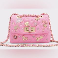 Bnwt Barbieqcross Barbie By Aldo Crossbody Bag Sold Out Limited Edition Fast Next Day Shipping Barbie Nostalgia, Aldo Purses, Aldo Handbags, Nostalgia Aesthetic, Aldo Bags, Pink Handbags, Quilted Crossbody Bag, Pink Purse, Barbie Collection