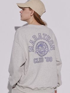 Editor's NotesThis basic sweatshirt is detailed with a club 98 print and point logo label. It's cut from a cotton jersey in a classic crew-neck and ribbed edges profile in a relaxed fit for easy daily wear. Wear yours with matching club 98 sweatpants.- Crew neck- Graphic print at the chest and back- Logo label on the sleeve- Ribbed edges- Drop shoulder- Relaxed fitMeasurements (in.)0(Small) / 1(Medium) / 2(Large)- Total Length: 26.0 in./ 27.6 in. / 28.3 in.- Shoulder: 20.9 in./ 21.7 in. / 22.8 i Classic Letter Print Sweater For Streetwear, Classic Letter Print Sweatshirt For Streetwear, Sportswear Sweatshirt With Ribbed Collar And Crew Neck, Classic College Sweatshirt With Letter Print, Crew Neck Sweatshirt With Ribbed Collar Sportswear, Crew Neck Sweatshirt With Ribbed Collar In Sportswear Style, Classic Cotton Sweatshirt With Graphic Print, Classic Letter Print Sweatshirt For College, Crew Neck Sweatshirt With Ribbed Collar