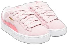 Trendy Pink Suede Sneakers, Pink Suede Sneakers For Spring, Pink Suede Sneakers For Sports, Casual Pink Suede Sneakers, Pink Suede Casual Sneakers, Pink Perforated Toe Box Sneakers For Streetwear, Pink Suede Lace-up Sneakers, Pink Suede Sneakers With Gum Sole, Pink Leather Slip-on Sneakers