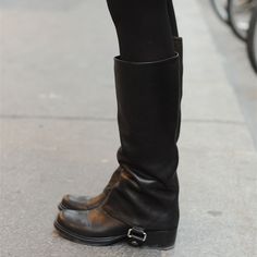 GOOSHOE Black Calf Length Block Heel Boots 4 Calf Length Boots, Block Heel Boots, Vintage Boots, Long Boots, Mode Inspo, Calf Boots, Pretty Shoes, Black Vintage, Dream Shoes