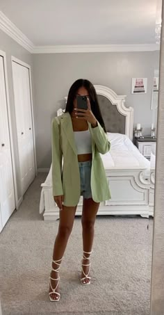 Blazer Look, Look Boho Chic, Fest Outfits, Summer Fashion Outfits, Looks Style, Lookbook Outfits, Night Outfits