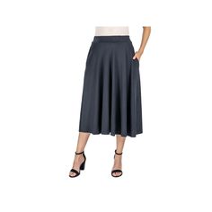 Flowy and flirty, this women's solid pleated midi skirt from 24Seven Comfort Apparel is the perfect addition to any wardrobe! Flowy and flirty, this women's solid pleated midi skirt from 24Seven Comfort Apparel is the perfect addition to any wardrobe!Click on this WOMEN'S GUIDE to find the perfect fit and more! Pull-on design Jersey construction Pleated hem 2 pockets UnlinedFIT & SIZING 30 1/4-in. length High-rise elastic waistband Maxi lengthFABRIC & CARE Polyester, spandex Machine wash Importe