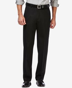 The hidden expandable comfort waist and stretch fabric send the comfort level of these Haggar classic-fit pants through the roof. Pajama Romper, Formal Pants, Daytime Dresses, Plus Size Activewear, Preschool Outfits, The Roof, Baby Clothes Shops, Waist Pants, Trendy Plus Size