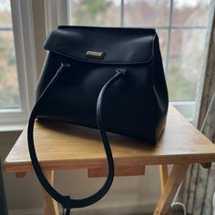 Beautiful Black Bag, Unused With Tags. Black Versatile Satchel For Office, Black Shoulder Bag For Work, Classic Black Everyday Satchel, Black Double Handle Shoulder Bag For Workwear, Black Shoulder Bag With Adjustable Strap For Office, Black Double Handle Shoulder Bag For Work, Black Double Handle Bag For Work, Black Double Handle Bag For Workwear, Chic Black Satchel For Daily Use