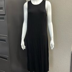 Women's West Loop Midi Dress (Black) - Size Xl Black Longline Maxi Dress For Summer, Black Stretch Longline Maxi Dress, Black Stretch Longline Midi Dress, Casual Black Sleeveless Maxi Dress, Black Longline Dress For Spring, Black Longline Dresses For Spring, Black Longline Midi Dress For Summer, Black Stretch Maxi Dress For Spring, Casual Black Maxi Dress For Night Out