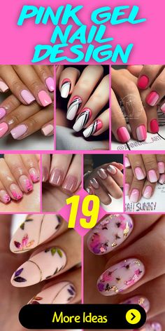 19 Gorgeous Pink Gel Nail Design Ideas Soft Pink Gel Nails, Pink Gel Nail Designs, Nails Subtle, Soft Gel Nails