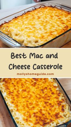 the best macaroni and cheese casserole recipe is made with only three ingredients