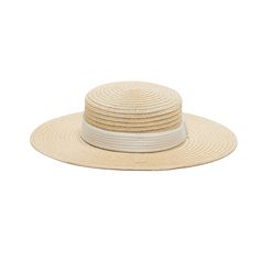 Colette in Natural - Eugenia Kim Elegant Boater Hat For Vacation, Spring Chic Straw Hat With Structured Crown, Elegant Natural Boater Hat For Garden Party, Chic Straw Hat For Garden Party, Elegant Beige Boater Hat For Vacation, Elegant Straw Hat With Structured Crown For Beach, Elegant Hat With Structured Crown In Natural Color, Elegant Structured Crown Straw Hat For Beach, Chic Adjustable Hat With Structured Crown