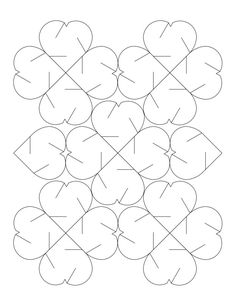 a bunch of hearts that are connected to each other with arrows in the shape of them