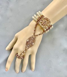 Very retro style bracelet is the perfect accessory for any flapper, Gatsby event.  Embellishment can be in silver or gold. Gatsby Event, Bridal Cuff Bracelet, Bridal Cuff, Christmas Earrings, Ring Set, Gatsby, Pearl Bracelet, Fashion Bracelets, Cuff Bracelet