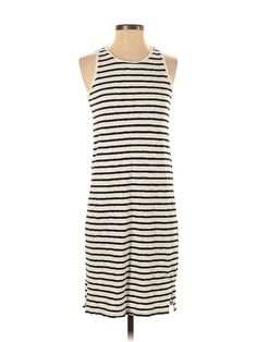 Gap Casual Dress Size: X-Small Ivory Dresses - used. 100% COTTON, Boatneck, Stripes, Knee Length, Sleeveless | Gap Casual Dress: Ivory Stripes Dresses - Used - Size X-Small Casual Gap Maxi Dress, Gap Casual Maxi Dress, Fitted Gap Maxi Dress, Chic Fitted Gap Maxi Dress, Gap Cotton Midi Dress For Spring, Gap Knee-length Cotton Midi Dress, Gap Midi Length Maxi Dress For Spring, Gap Cotton Knee-length Midi Dress, Chic Summer Maxi Dress By Gap