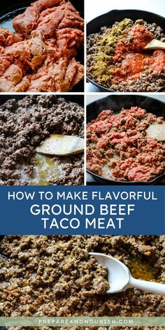 how to make flavorful ground beef taco meat