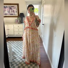 Worn Once Last Summer! Has A Little Slip Dress Attached Inside The Dress- Mid Thigh Length Slip! Perfect Condition Size Xs But Fits Oversized (As Free People Does) Mid Dresses, Free People Dresses, Orange Pink, Pink Orange, Color Orange, Pink And Orange, Milan, Slip Dress, Free People