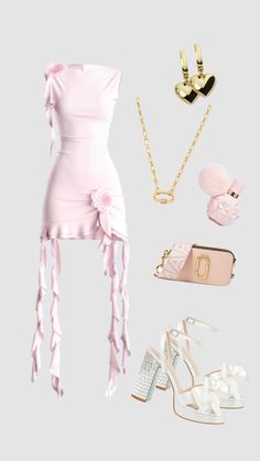 Pink Outfit Dress, Coquette Outfit, Going Out Outfit, Outfit Dress, Going Out Outfits, Fancy Outfits