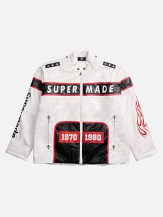 Majesda® - Vintage Biker Style Embroidered Leather Jacket - 1746- Outfit Ideas - Streetwear Fashion - majesda.com Vintage Biker Style, Embroidered Leather Jacket, The Final Chapter, Sweatshirt Jean Jacket, Women Cargo Pants, Vintage Biker, Baby Tees Y2k, Embroidered Leather, Women Cargos