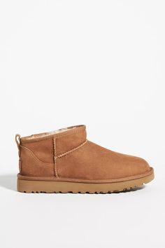 UGG Classic Ultra Mini Boots | Anthropologie Ugg Classic Ultra Mini Chestnut, Ultra Mini Boots, Cute Uggs, Ugg Ultra Mini, Heavy Rainfall, Shoes For School, Chestnut Boots, Mini Boots, Back To School Shoes