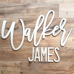 a wooden sign that says waffler james on it