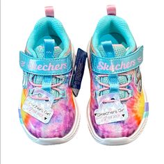 Sketchers Rainbow Sneakers Nwb Style: Dreamy Lites - Sunny Groove Color: Turquoise/Multi (Rainbow Colors) Machine Washable Velcro Closure Size: 5 Cute Multicolor Low-top Sneakers, Cute Multicolor High-top Sneakers, Multicolor Non-slip Slip-on Sneakers, Multicolor Non-slip Sneakers For Playtime, Cute Multicolor Round Toe Sneakers, Multicolor Lace-up Sneakers For School, Cute Multicolor Non-slip Sneakers, Multicolor Low-top Sneakers For Playtime, Multicolor Round Toe Sneakers For School