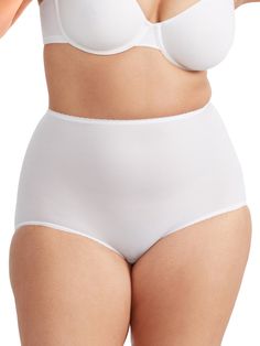 Free shipping and easy returns on Bali Women's Skimp Skamp Brief . Bali knows that beauty begins from within. Have confidence in everything you do and everything you wear. Beau Supportive Full Coverage White Bottoms, White Full Coverage Supportive Shapewear, Supportive White Full Coverage Shapewear, White Seamless Full Coverage Shapewear, White Full Coverage Shapewear, Shaping Briefs With Moderate Coverage, Wellness Habits, Panty Style, Feel Beautiful