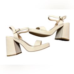 Dream Pairs Chunky Open Toe Nude Tan W Ankle Strap Sandals Heels, Sz 7.5. Ankle Strap Closure. Heel Measurement In Pictures. Nwob. New To Poshmark? Please Sign Up Using Our Code Jaxxandgee And Redeem $10 Off Your First Purchase! Trendy Beige Ankle Strap Block Heels, Chic Ankle Strap Block Heels With Platform, Beige Open Toe Platform Block Heels, Beige Block Heels With Reinforced Heel, Cream Block Heels With 4-inch Heel And Round Toe, Beige Open Heel Block Heels With Stacked Heel, Beige Block Heels With Buckle Closure, Beige Open Toe Block Heels With 4-inch Heel, Beige Block Heels With 4-inch Heel And Open Toe