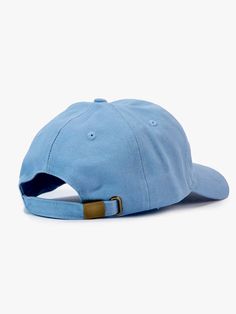 Chubbies Hat in Light Blue Solid Color 5-panel Hat For Spring, Casual Solid 5-panel Baseball Cap, Solid Color 5-panel Spring Hat, Solid 5-panel Spring Hat, Casual Light Blue Hat For Outdoor, Casual Light Blue Outdoor Hats, Solid Color Six-panel Spring Hat, Casual Blue 5-panel Baseball Cap, Solid Six-panel Spring Hat