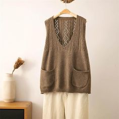 Product   Description             Description: * Item:Women V Neck Sweater Vest Waistcoat Jumper Knit Tank Top Sleeveless Pullover * Condition: 100% Brand New * Color:Black Khaki Coffee * Size:M-3XL * Package:1pc Dress (without any accessories ）    Please note: 1.Please allow a little error due to manual measurement. 2.The color maybe a little difference because of the light,screen reflection etc. 3.If you are not sure what size to choose, you can tell us your height and weight, we will recommend the right size for you.   Shipping *Please make sure to leave eBay item number with payment. If you have any special requirement, please message us, we will reply you as soon as possible. *Please finish the trade in 7 days after the winning auction is closed. *Your Item(s) will be shipped within 5 V Neck Sweater Vest, Vest Waistcoat, Tank Top Outfits, Sweater Vest Women, Knit Tank Top, Sleeveless Pullover, Knit Tank, Top Sleeveless, Knitted Tank Top