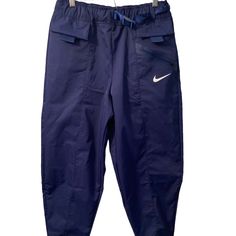 Nike Dh9897 492 Women's Sz S Blue Sportswear Tech Pack Curve Woven Pants. New. Still With Tags. Functional Blue Bottoms With Elastic Waistband, Functional Blue Jogging Bottoms, Sportswear Cargo Pants With Pockets, Nike Activewear With Side Pockets, Nike Sportswear Activewear With Side Pockets, Nike Sporty Pants With Pockets, Nike Sportswear Pants With Side Pockets, Nike Cargo Pants With Side Pockets For Sports, Blue Activewear With Elastic Waistband For Outdoor