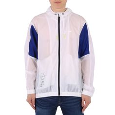 Lacoste Mens Outerwear. Fashion category: Coats & Jackets. SKU: BH0869-GHT. Color: White/Cosmic-Limeira-Blac. Lacoste Mens Colorblock Sport Packable Nylon Windbreaker Jacket. This water-resistant technical zip parka features a relaxed fit, green silicone crocodile on chest, mesh contrast panels with zip and underarm eyelets, front zip pockets, Lacoste branding at front of bottom of garment, back and sleeve, stand-up collar with mesh hood on interior and branded drawstring with contrast stoppers, Technical White Nylon Track Jacket, White Nylon Track Jacket Sportswear, Technical White Windbreaker For Streetwear, White Technical Windbreaker For Streetwear, White Technical Long Sleeve Windbreaker, White Technical Nylon Outerwear, White Hooded Nylon Windbreaker, Hooded White Nylon Windbreaker, White Long Sleeve Nylon Track Jacket