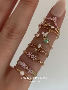 Product Details + Care - High Quality Gold Dipped Over Brass - Brass: Copper + Zinc Alloy - 1 Ring Only - Wipe Clean - Imported Dimensions Size is adjustable Have a question? Please message info@shopsweetpeeps.com and our support team will get back to you in 48 hours. Dainty Jewelry Rings, Preppy Jewelry, Y2k Accessories, Fancy Rings, Dope Jewelry, Stylish Rings, Dainty Gold Necklace, Jewelry Essentials, Jewelry Lookbook