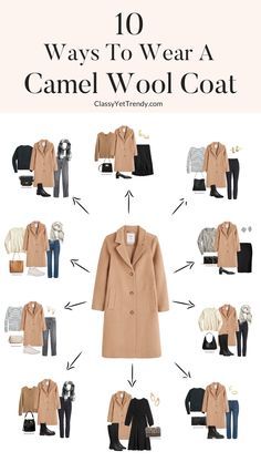 Camel Coat Outfit Winter Style, Camel Coat Outfit, Camel Wool Coat, 10 Ways To Wear, Winter Coat Outfits, Classy Yet Trendy, Home Wear Women, Dress Better, Home Wear Women Pajamas