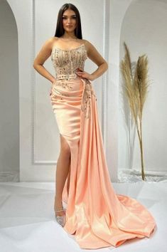 Glitter Prom Dresses, Modern Gown, Formal Prom Dresses Long, Mermaid Evening Gown, Stunning Prom Dresses, Satin Prom Dress, Mothers Dresses, Bateau Neckline, Mermaid Fashion