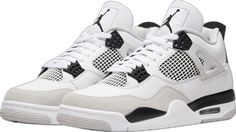 Jordan 4 Retro Military Black, Jordan 4 Black, Jordan 4’s, Retro Basketball Shoes, Jordan 4s, Retro Basketball, Jumpman Logo, Jordan 4 Retro, Air Jordan 4