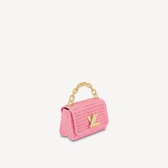 Sac Twist PM - Sacs à main de luxe | Femme | LOUIS VUITTON Lv Twist, Lock It, Suede Tote, Golden Chain, Louis Vuitton Official, Louis Vuitton Twist, Chain Bags, Louis Vuitton Handbags, Leather Top