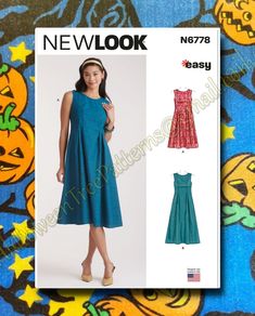 a women's dress and top sewing pattern from new look